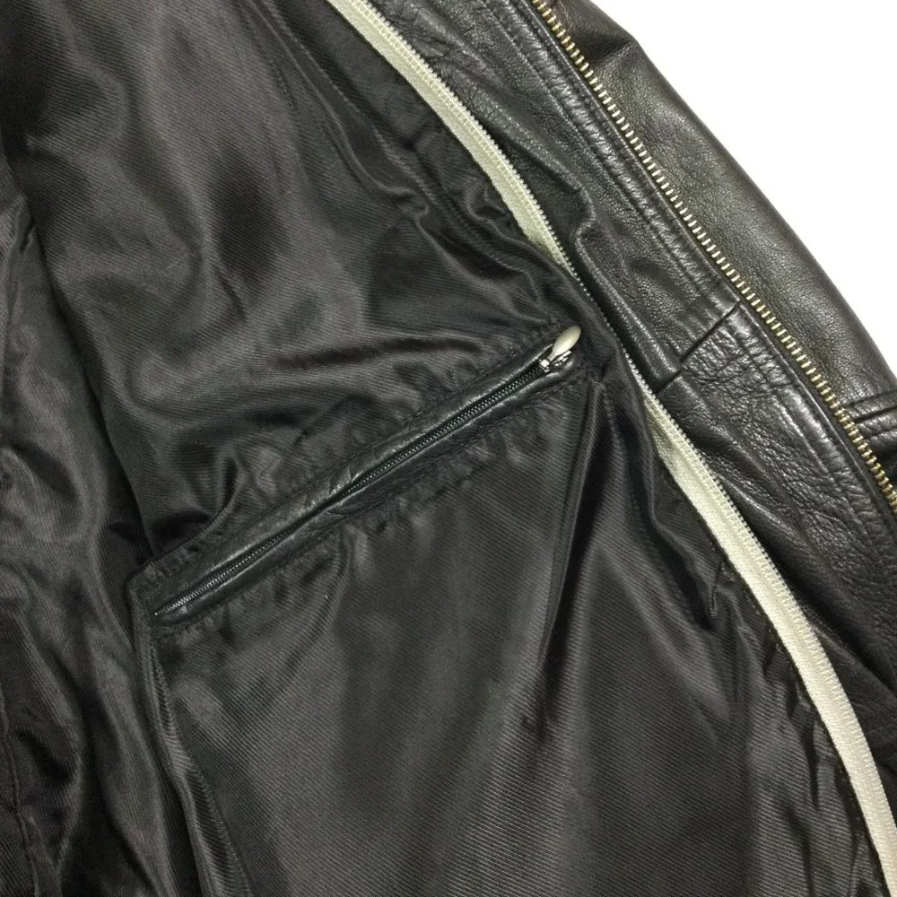 Harley Davidson Valley Motorcycle Jacket Black Leather Womens Size 1W 97166-13VW - Picture 7 of 12